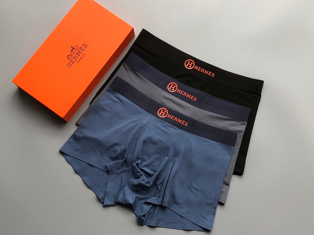 Hermès Boxed Dark Circular H Marks Boxer Briefs, image 5