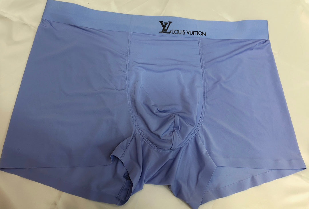 Louis Vuitton Blue Grey Black Small Waist Mark Boxer Briefs, image 3
