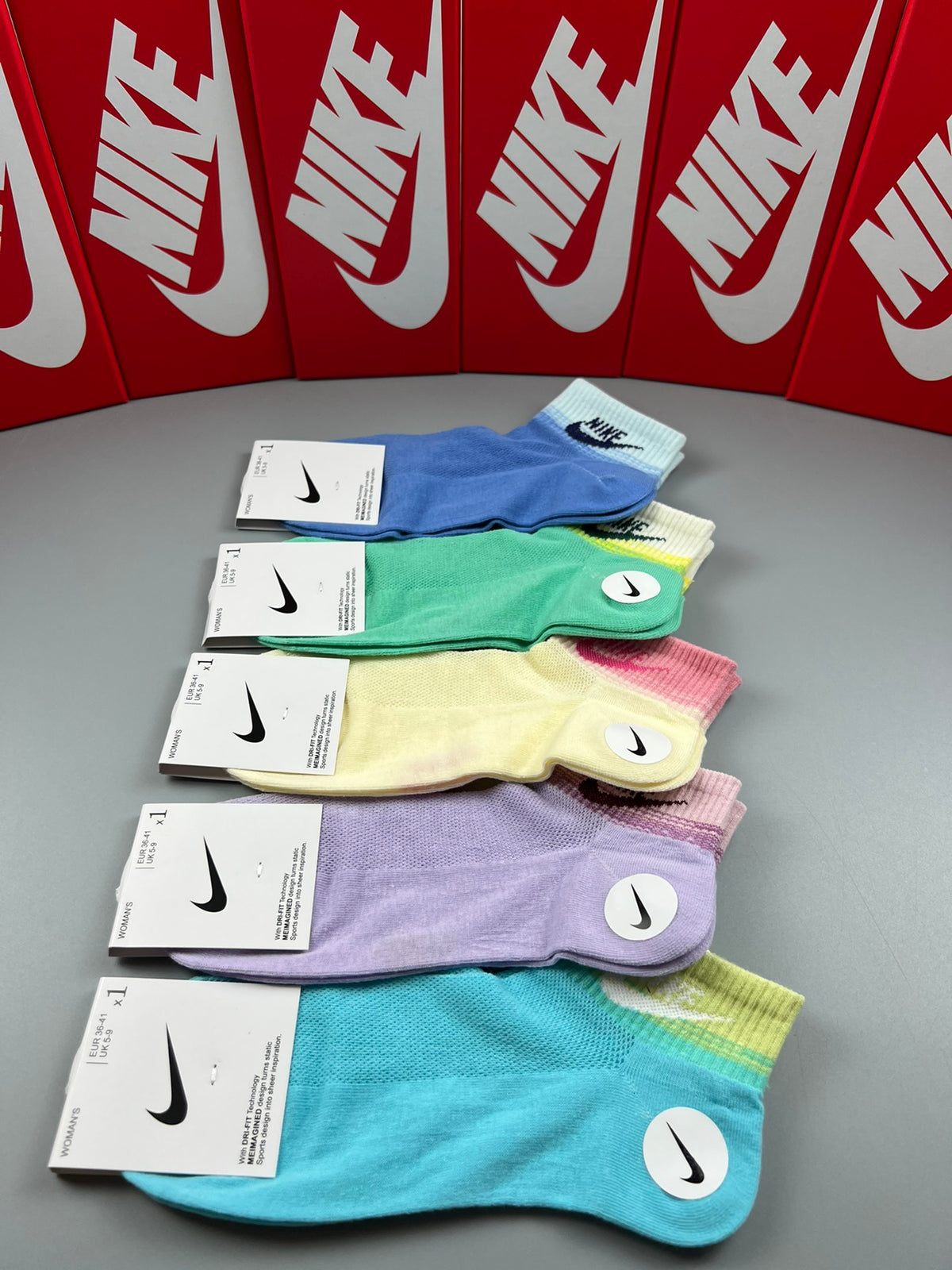 Nike Pastel Contrast-Toe Short Socks, gallery image 7