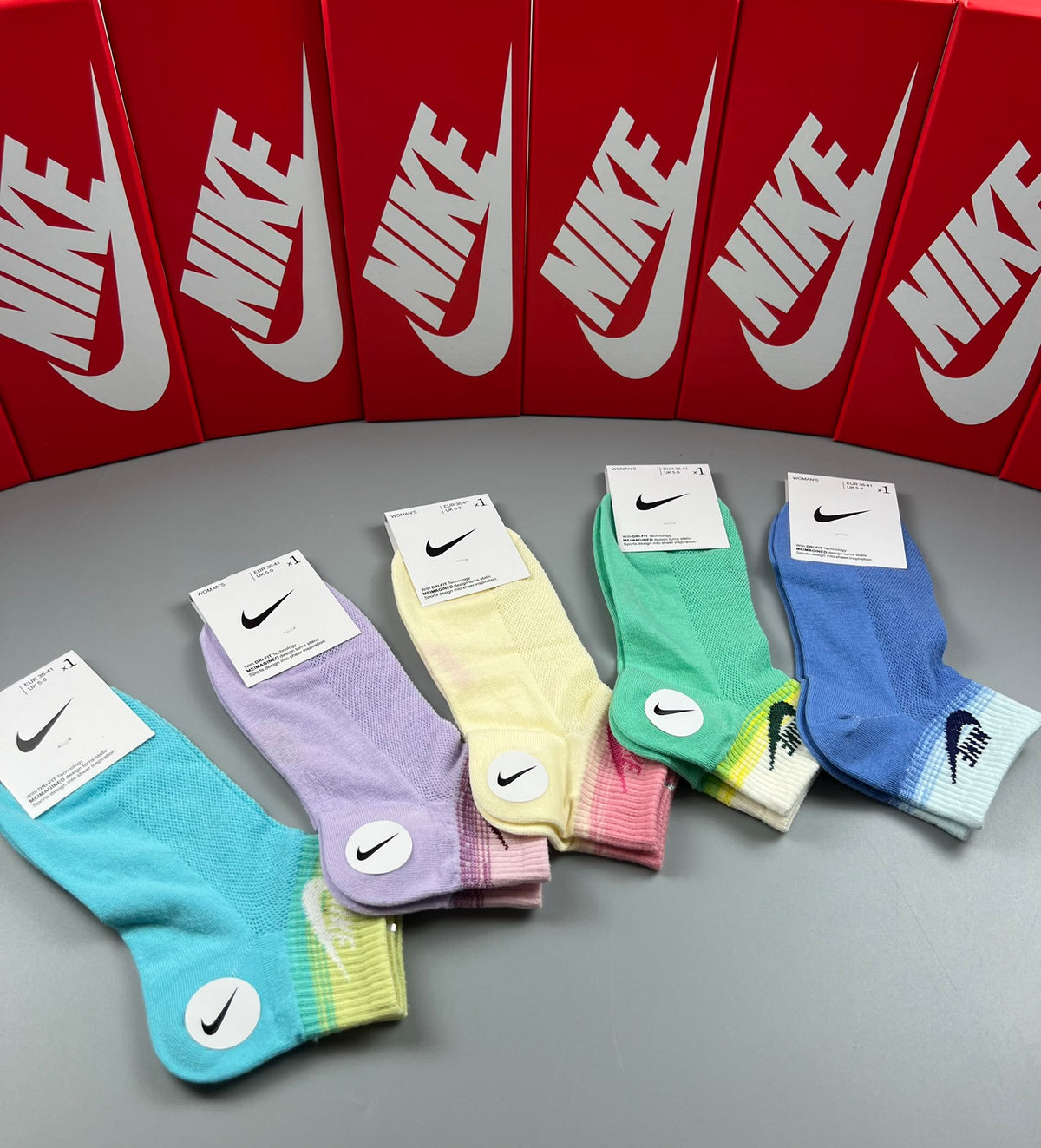 Nike Pastel Contrast-Toe Short Socks, gallery image 8