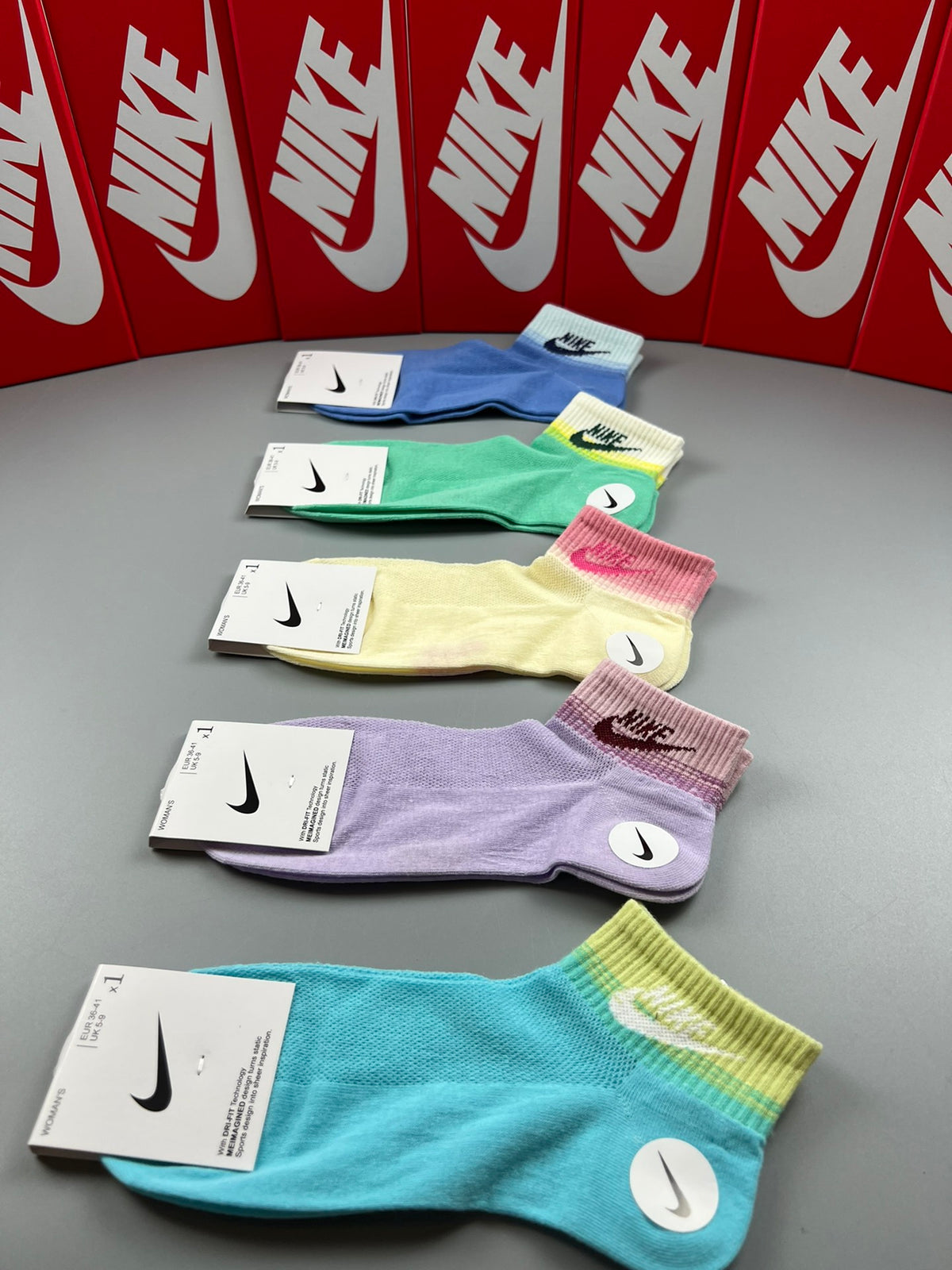 Nike Pastel Contrast-Toe Short Socks, gallery image 9
