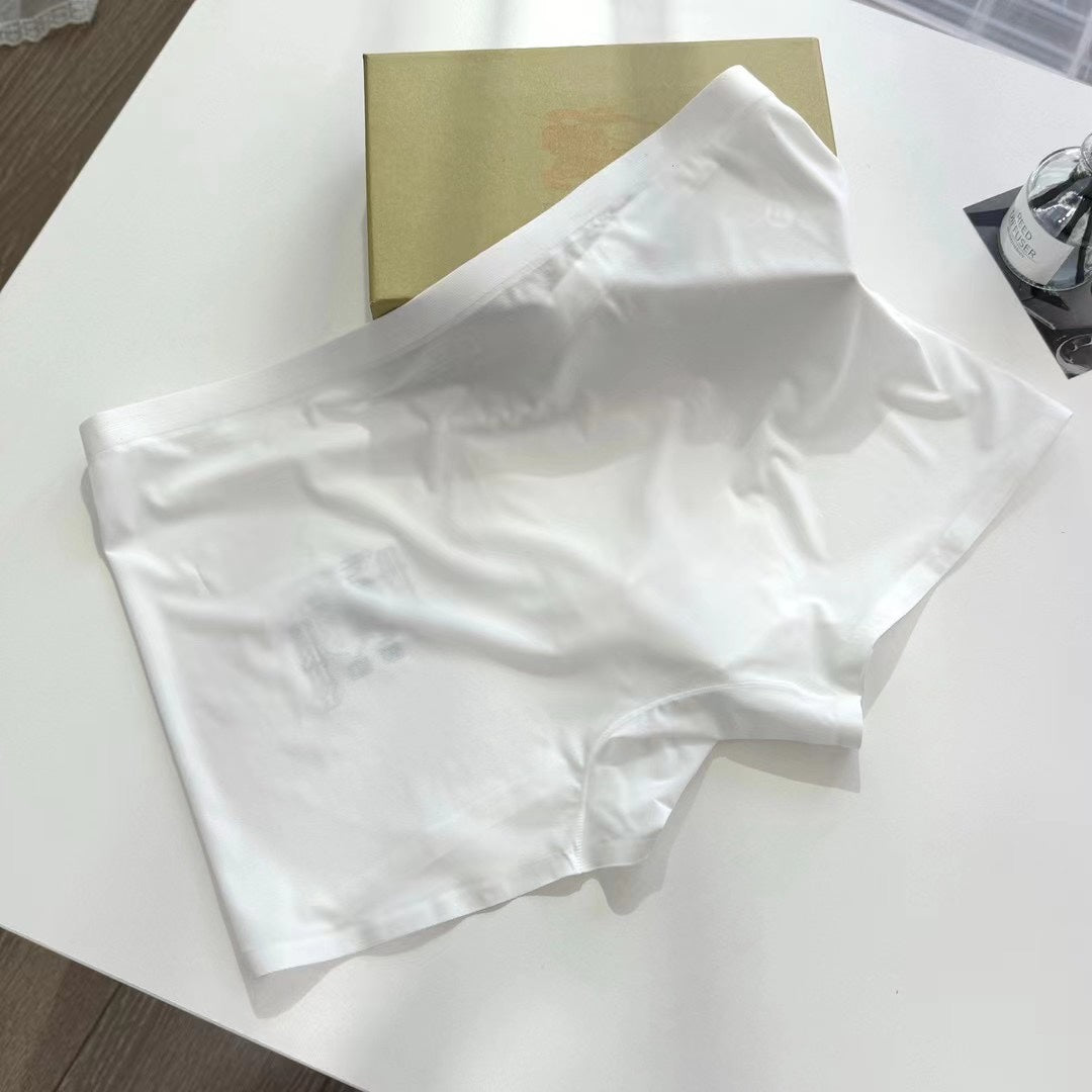 Burberry White Black Small Gold Hem Text Boxer Briefs, image 7