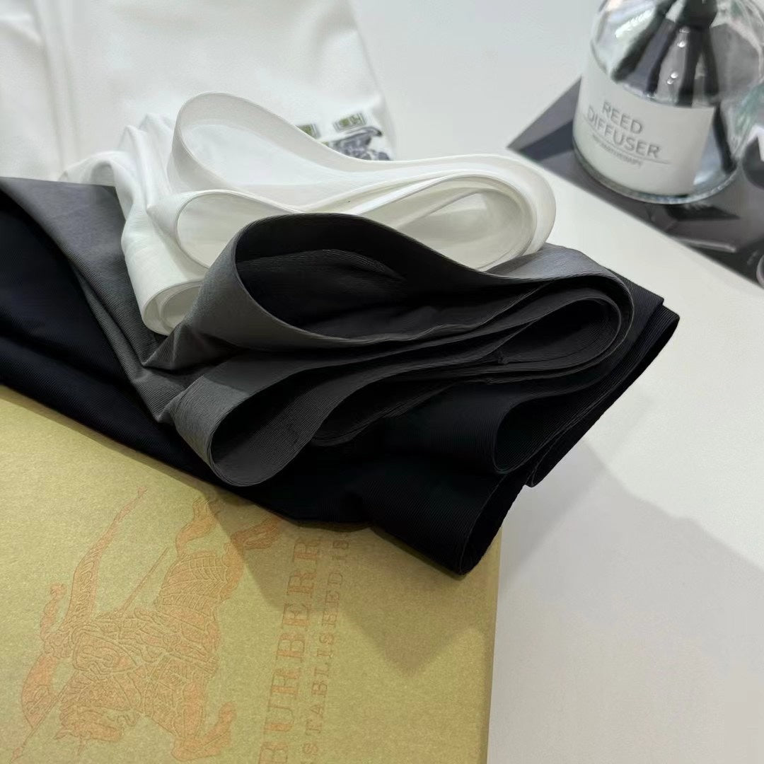 Burberry White Black Small Gold Hem Text Boxer Briefs, image 6