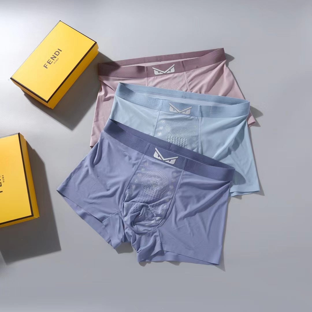 Fendi Grey Blue Burgundy Eye Waist Boxer Briefs, image 4