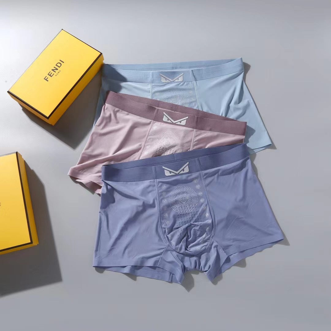 Fendi Grey Blue Burgundy Eye Waist Boxer Briefs, image 3