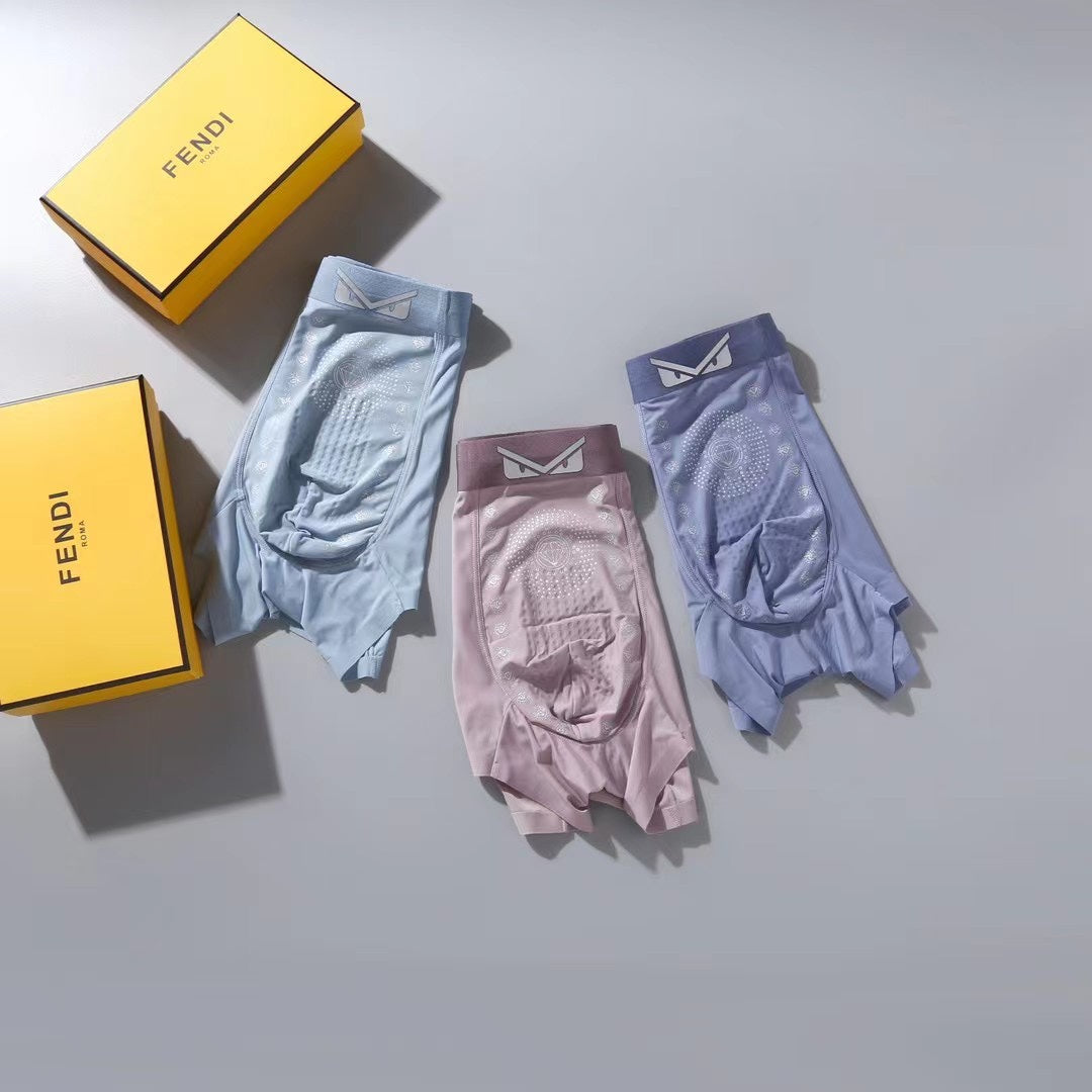 Fendi Grey Blue Burgundy Eye Waist Boxer Briefs, image 6