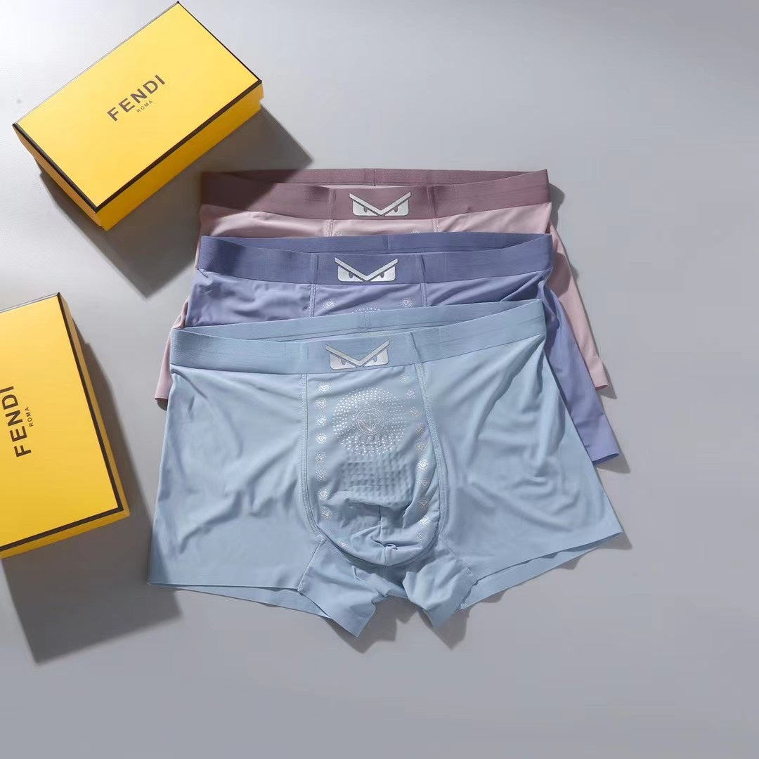 Fendi Grey Blue Burgundy Eye Waist Boxer Briefs, image 1