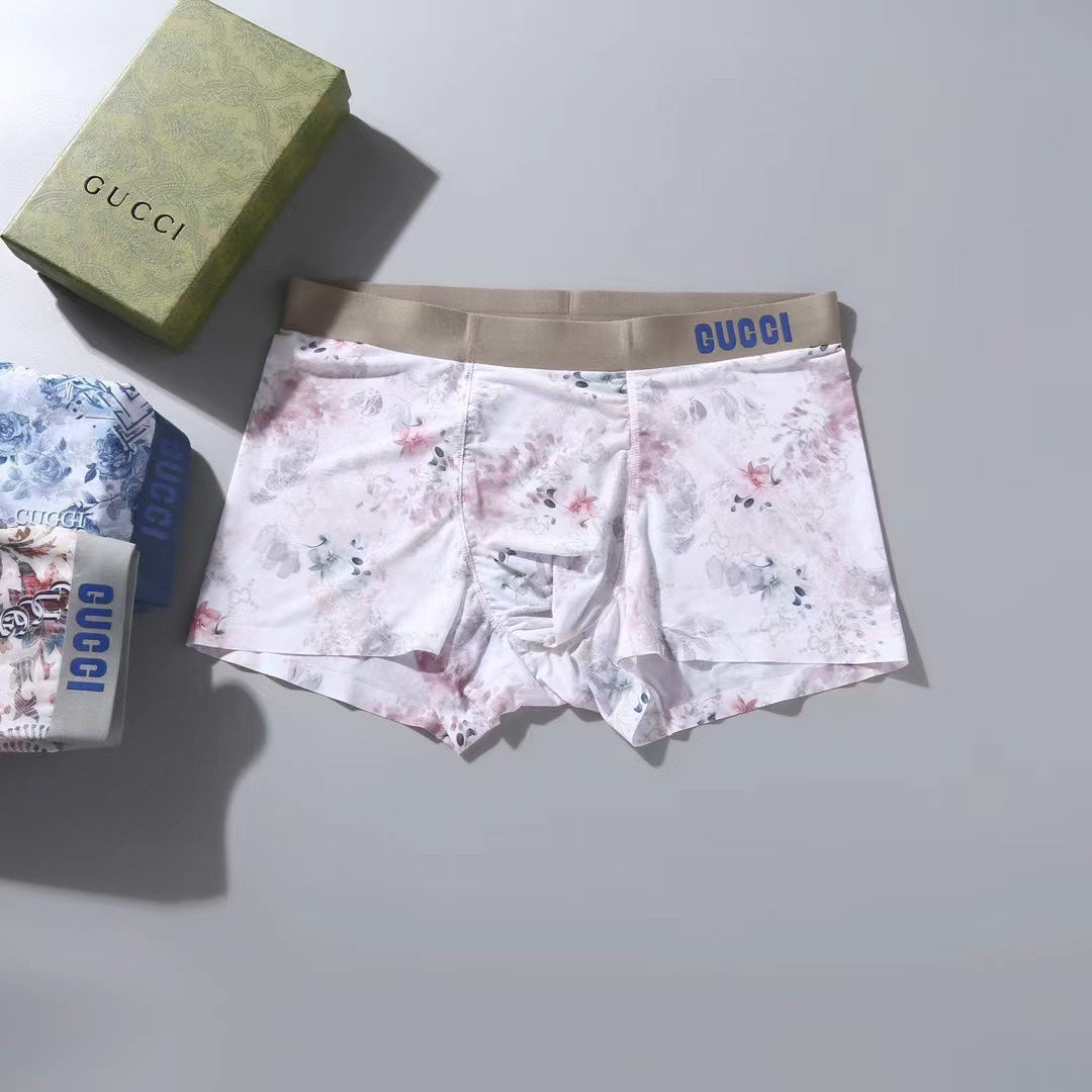 Gucci Blue Lilac Floral Print Boxer Briefs, image 7