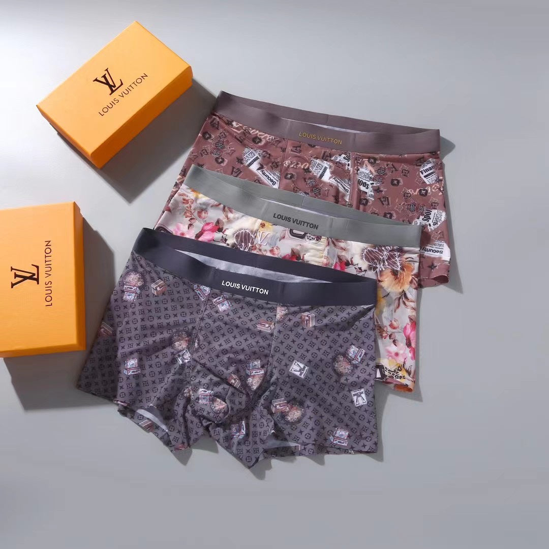 Louis Vuitton Multicolour Dense Floral Print Boxer Briefs, image 2