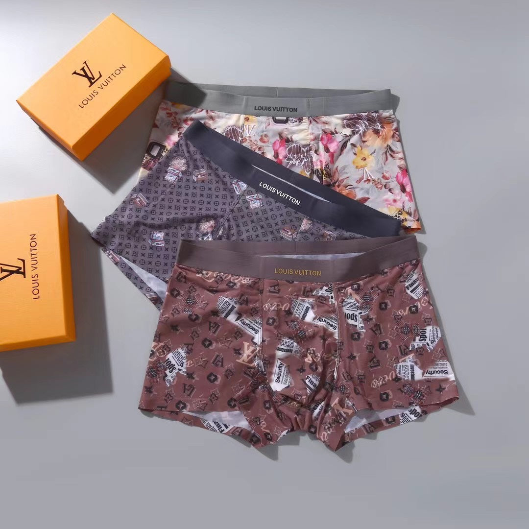 Louis Vuitton Multicolour Dense Floral Print Boxer Briefs, image 4