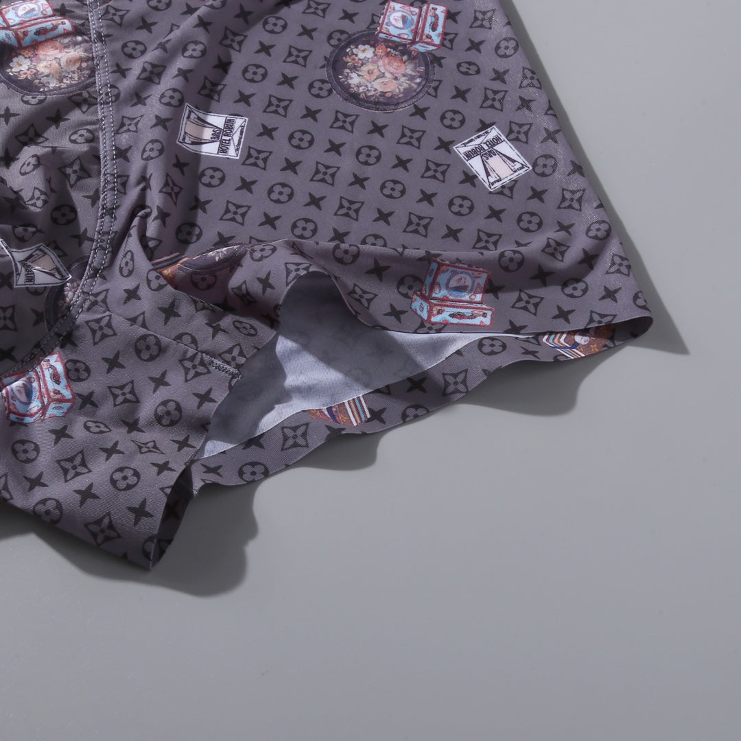 Louis Vuitton Muted Multicolour Floral Print Boxer Briefs, image 9