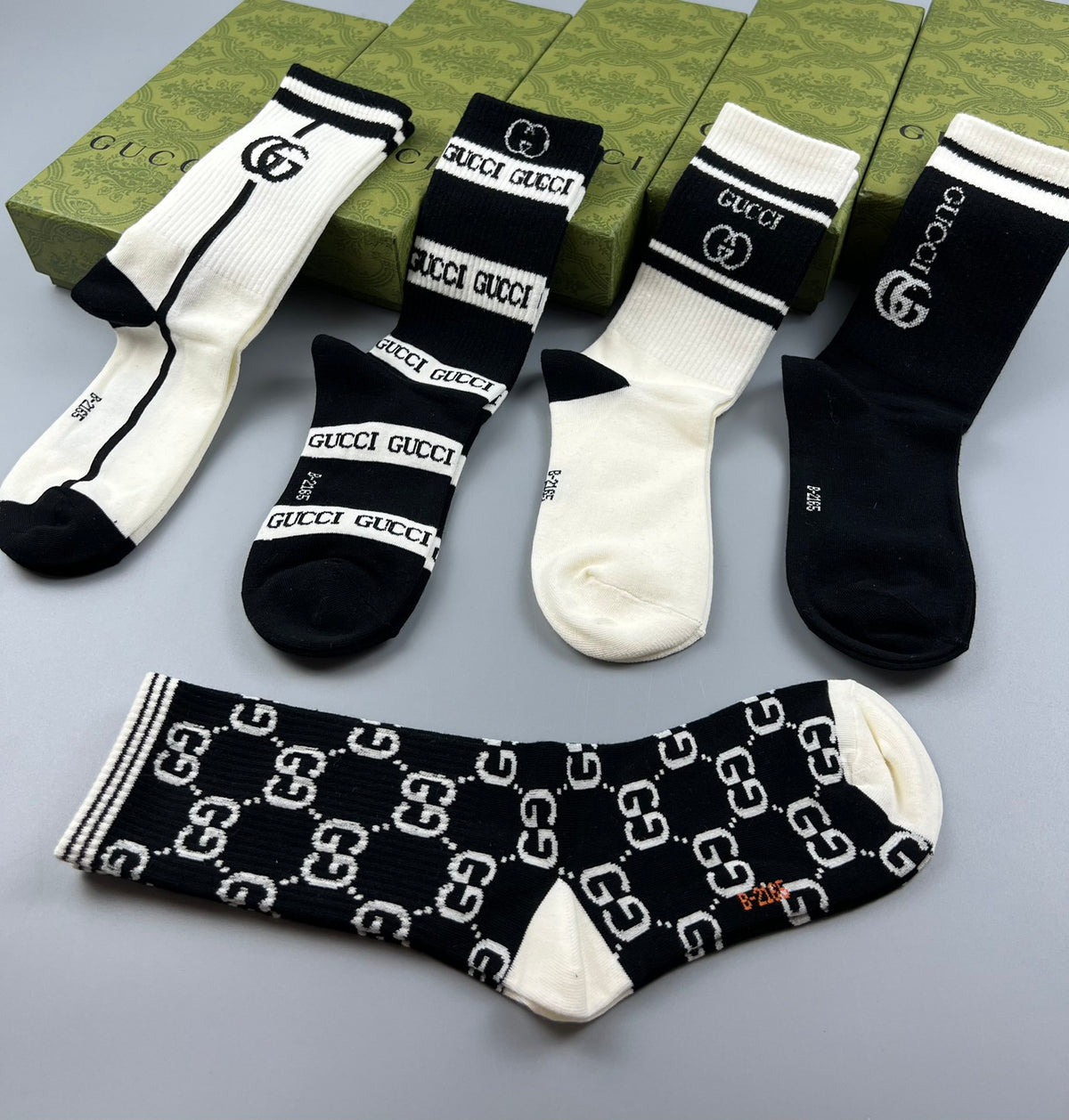 Gucci Folded Black White Large Lettering Boxer Briefs, image 7