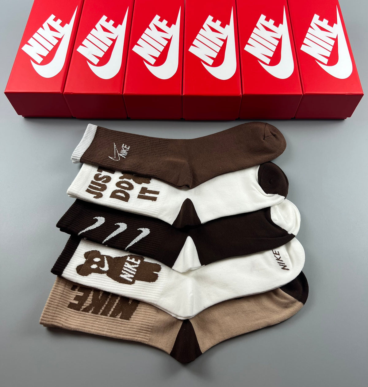Nike Mixed Wordmark Folded Socks, gallery image 8