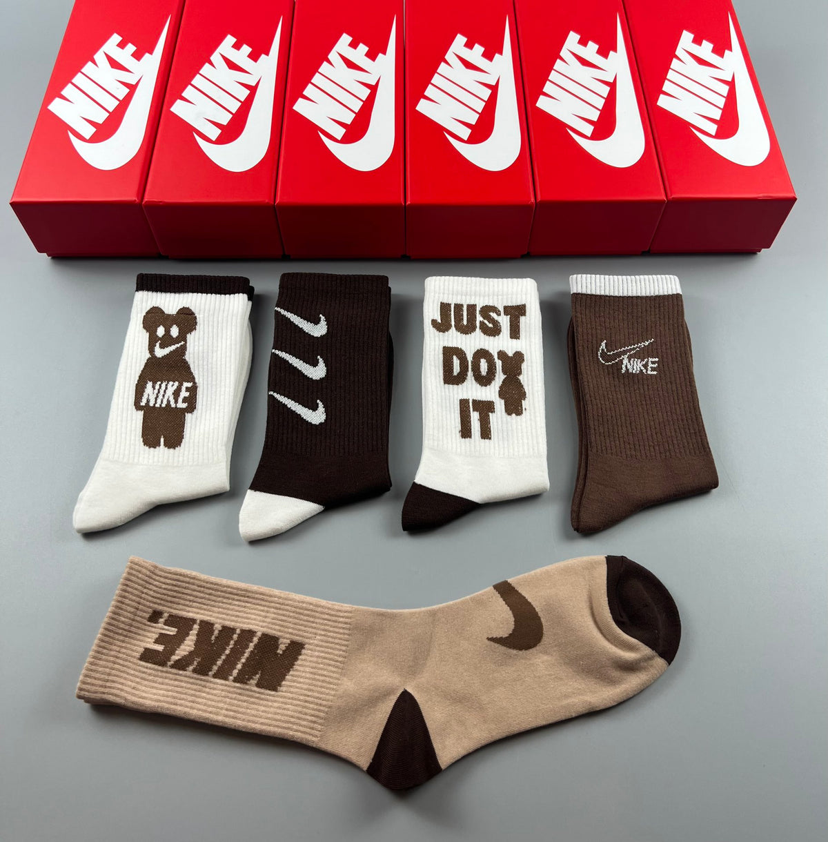 Nike Mixed Wordmark Folded Socks, gallery image 7