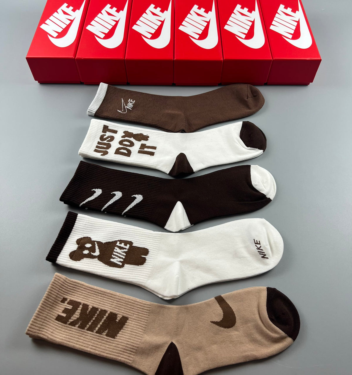 Nike Mixed Wordmark Folded Socks, gallery image 9