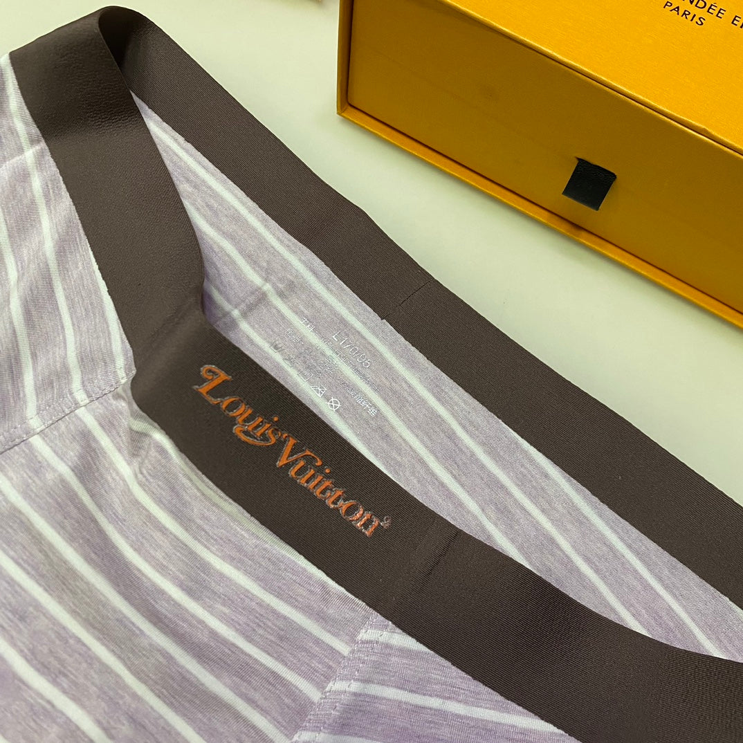 Louis Vuitton Fine Blue Grey Horizontal Stripes Boxer Briefs, image 8