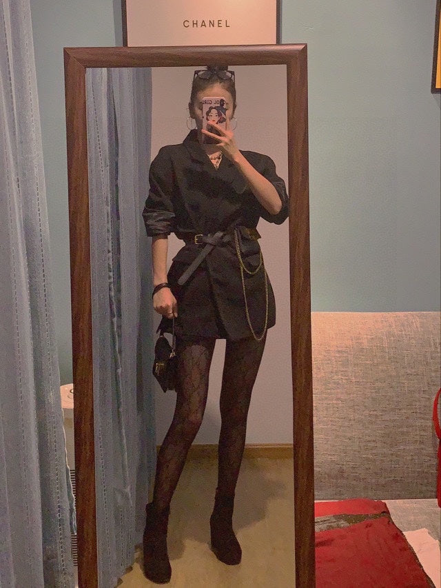 Gucci Black Sheer Pattern Legwear Patterned Tights, image 8