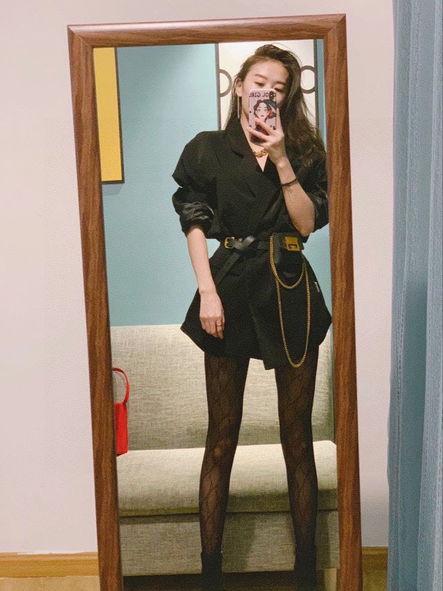 Gucci Black Sheer Pattern Legwear Patterned Tights, image 6