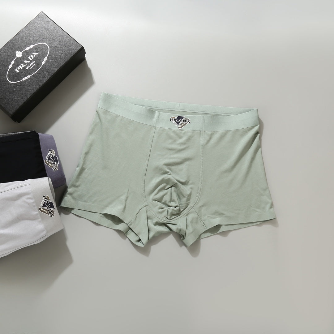 Prada Black Mint Grey Side Motif Boxer Briefs, image 8
