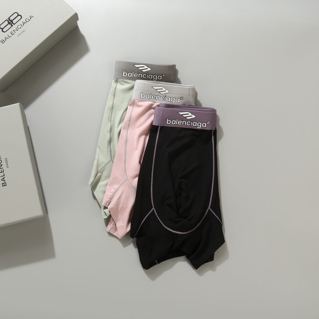 Balenciaga Pink Mint Grey Broad Waist Boxer Briefs, image 5