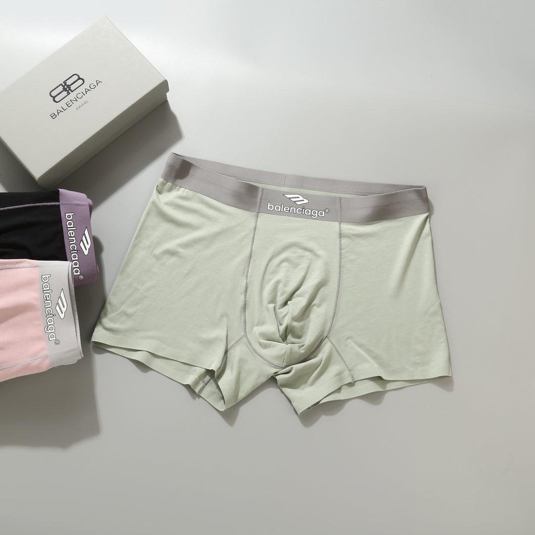 Balenciaga Pink Mint Grey Broad Waist Boxer Briefs, image 7