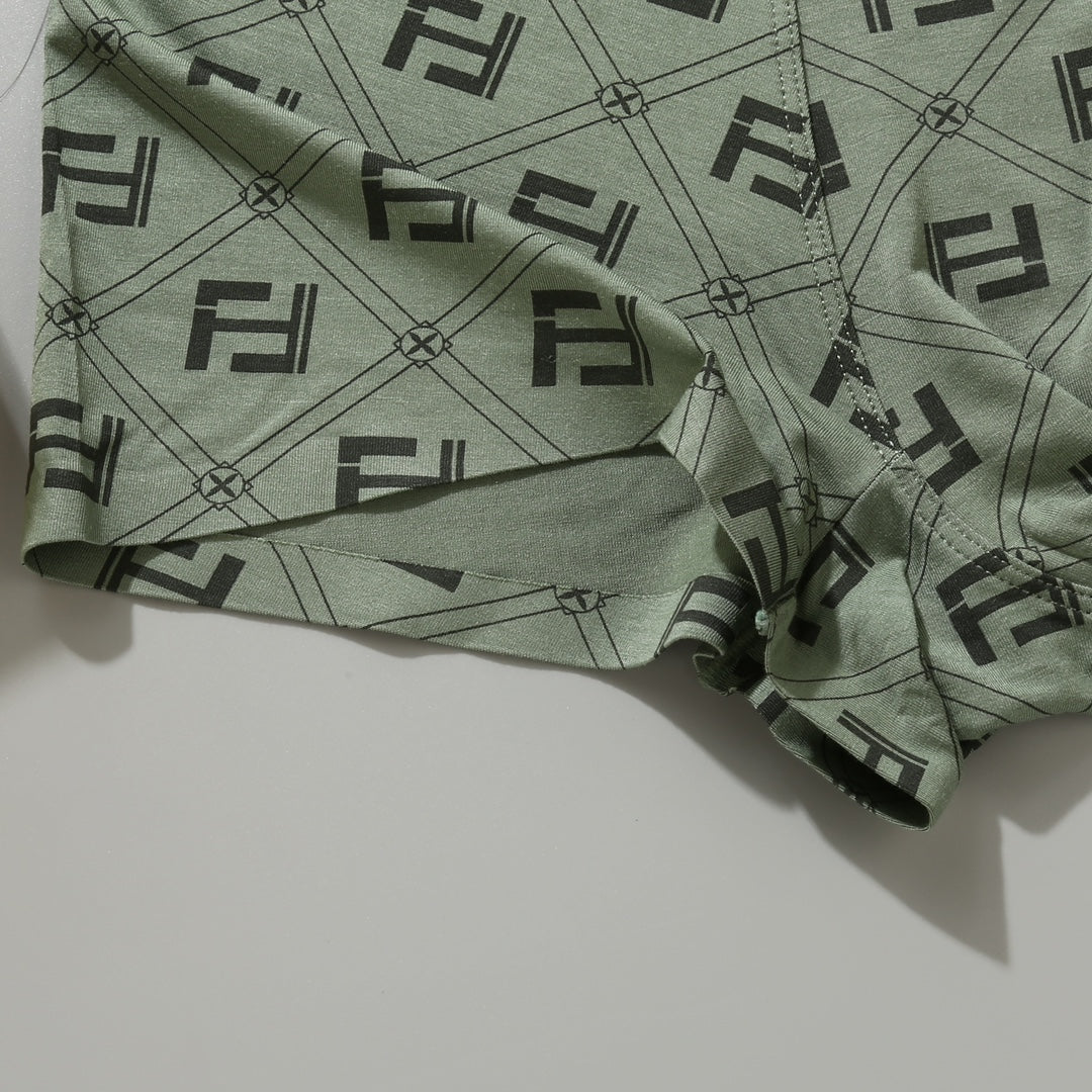 Fendi Orange Dark Grey Dense Monogram Boxer Briefs, image 9