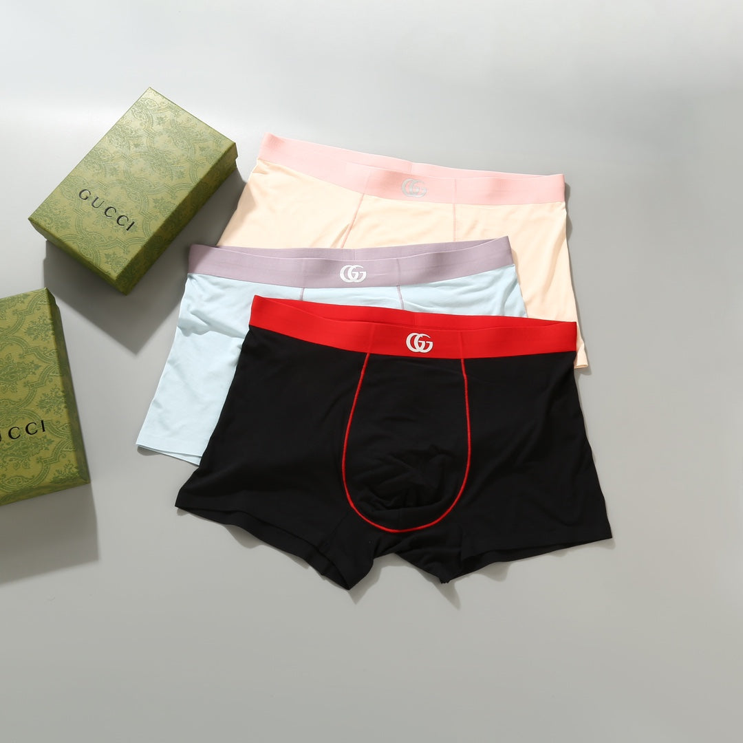 Gucci Pale Blue Cream Black Waist Boxer Briefs, image 2