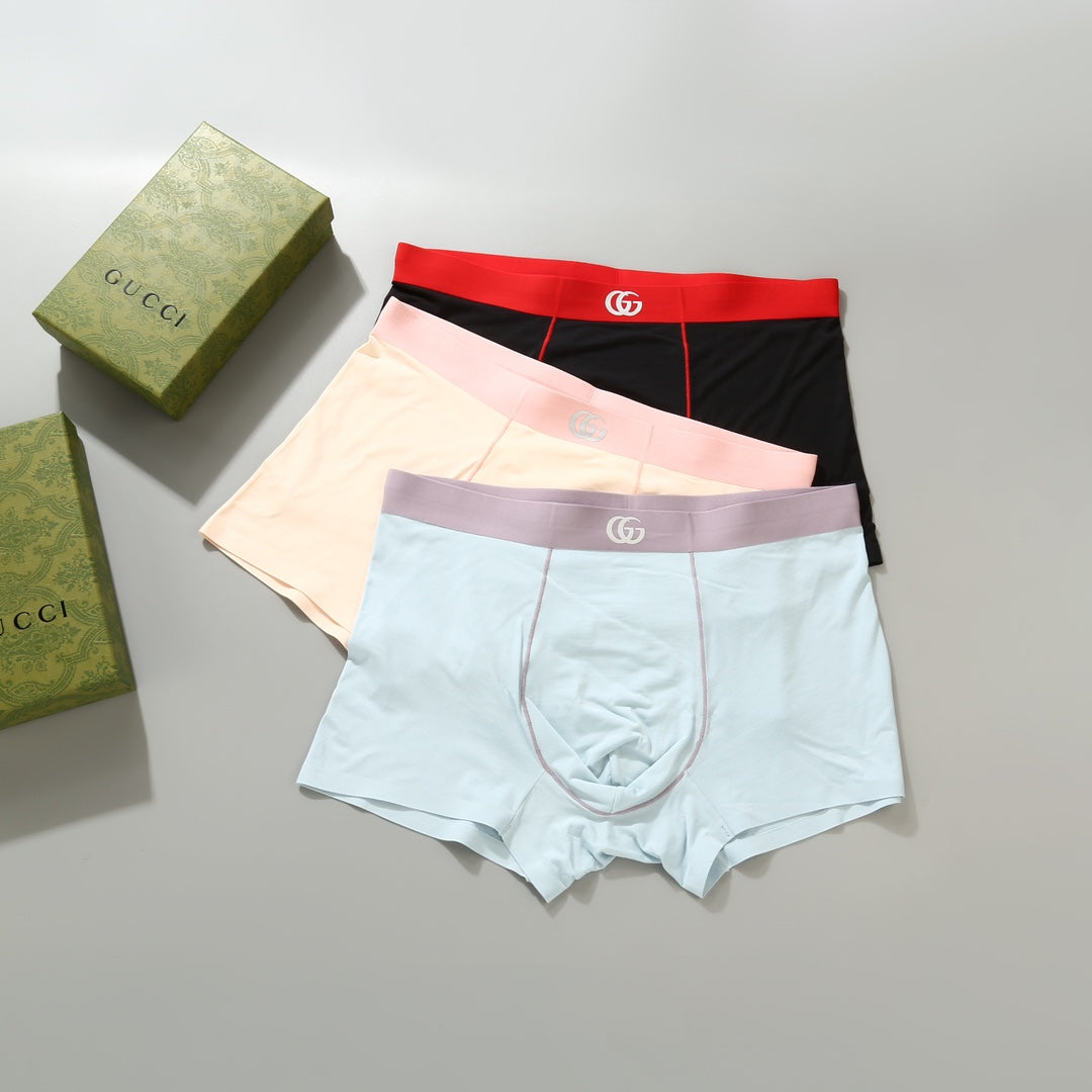 Gucci Pale Blue Cream Black Waist Boxer Briefs, image 3