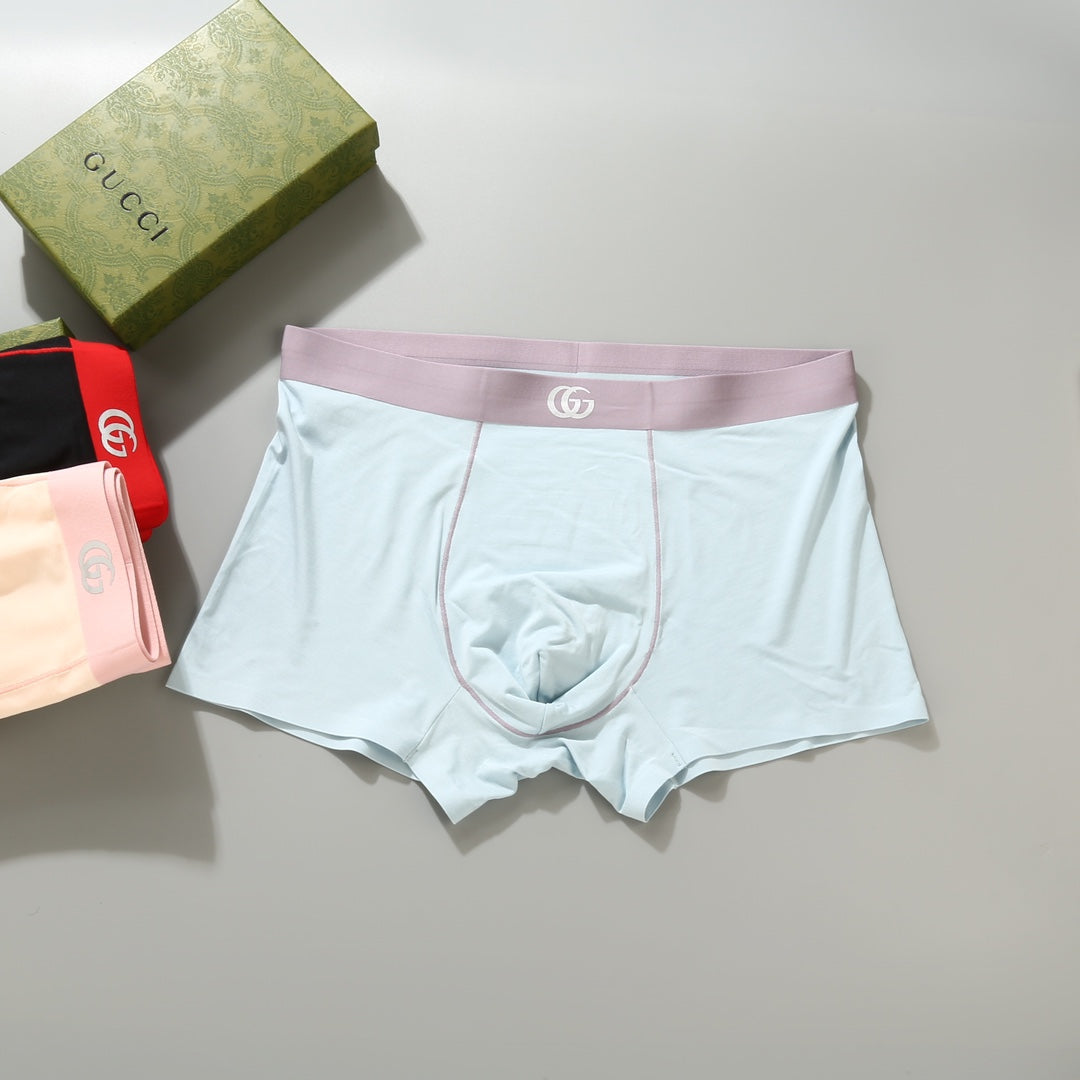 Gucci Pale Blue Cream Black Waist Boxer Briefs, image 8