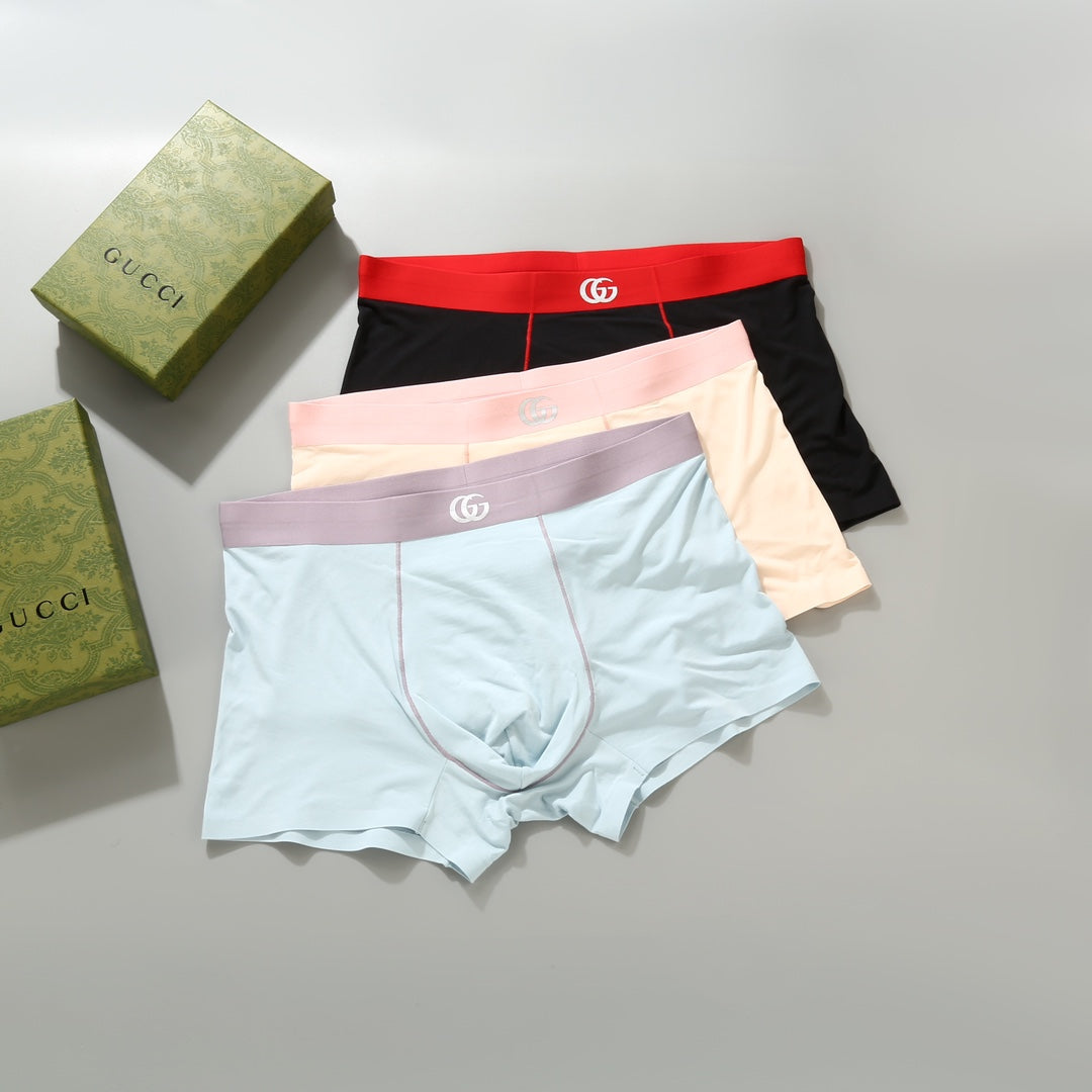 Gucci Pale Blue Cream Black Waist Boxer Briefs, image 1