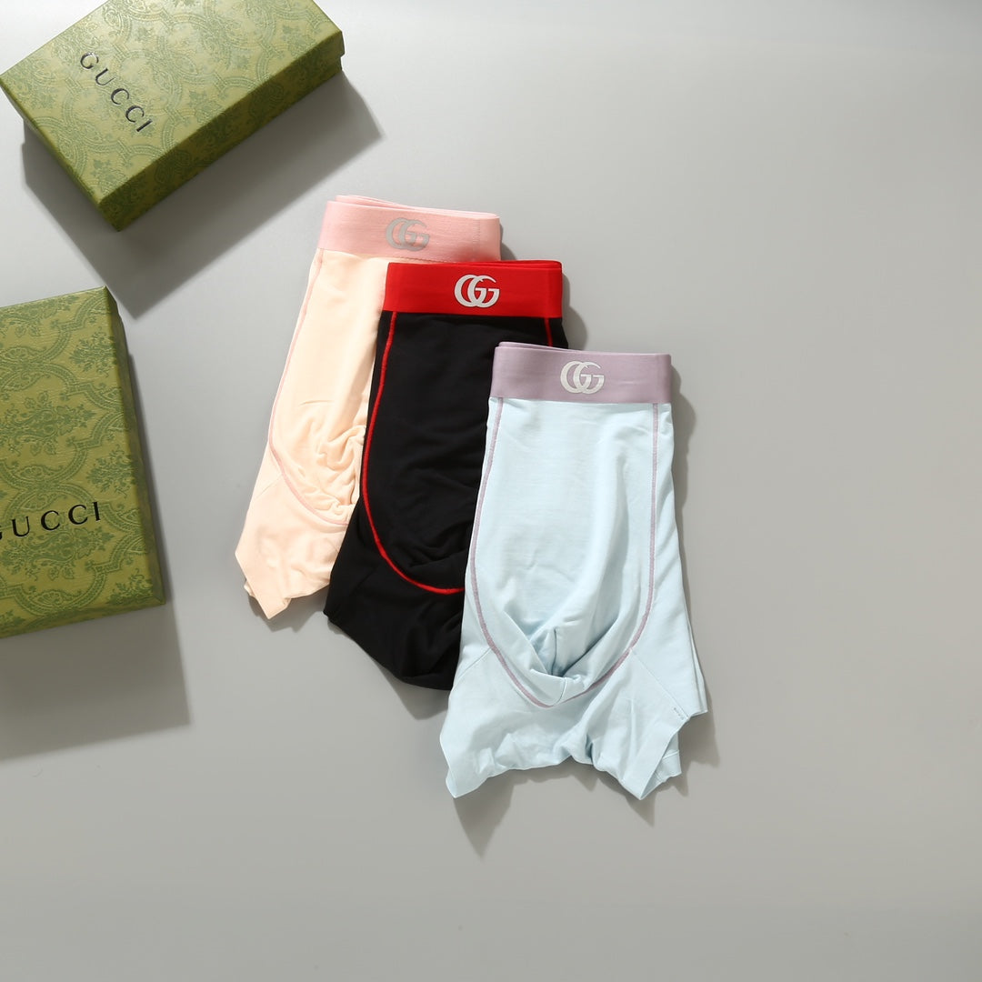 Gucci Pale Blue Cream Black Waist Boxer Briefs, image 5