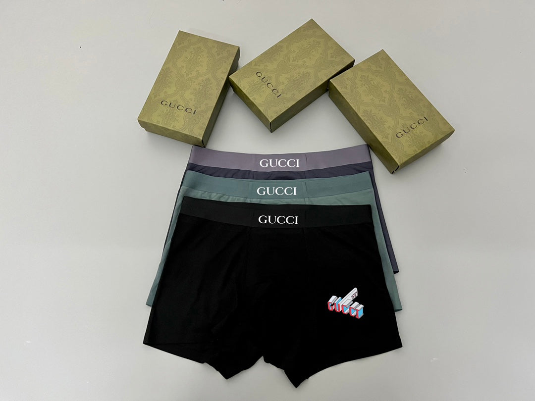 Gucci Black Small Rabbit Motif Boxer Briefs, image 1