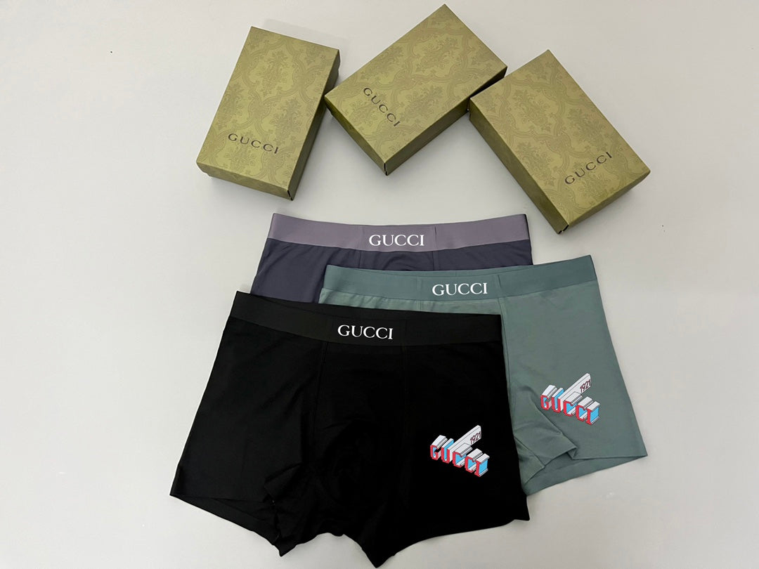 Gucci Black Small Rabbit Motif Boxer Briefs, image 3