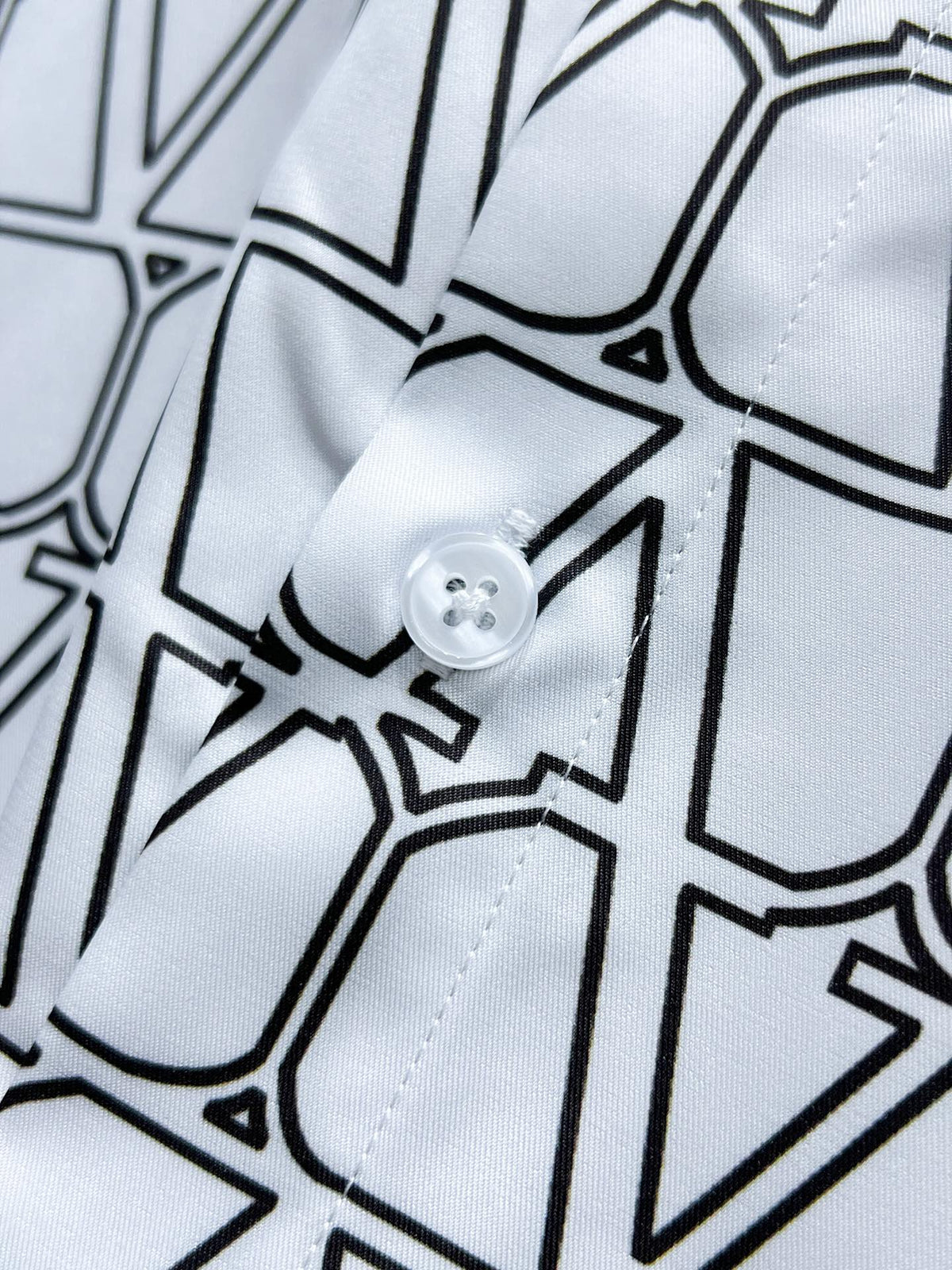 Valentino Long-Sleeve Shirt with Repeating V Pattern, product gallery image 6