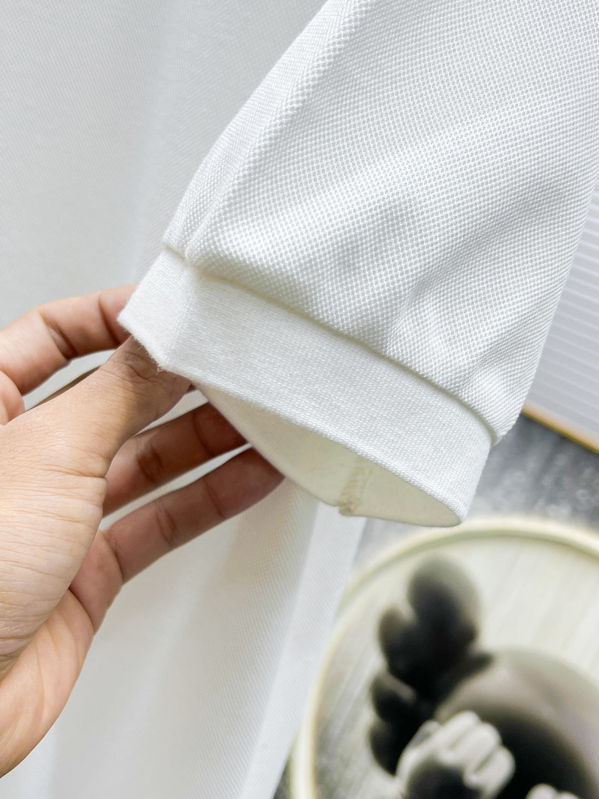 Valentino Short-Sleeve Polo with Small Chest Emblem, product gallery image 7