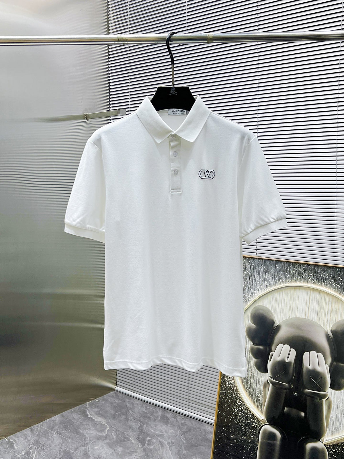Valentino Short-Sleeve Polo with Small Chest Emblem, product gallery image 2