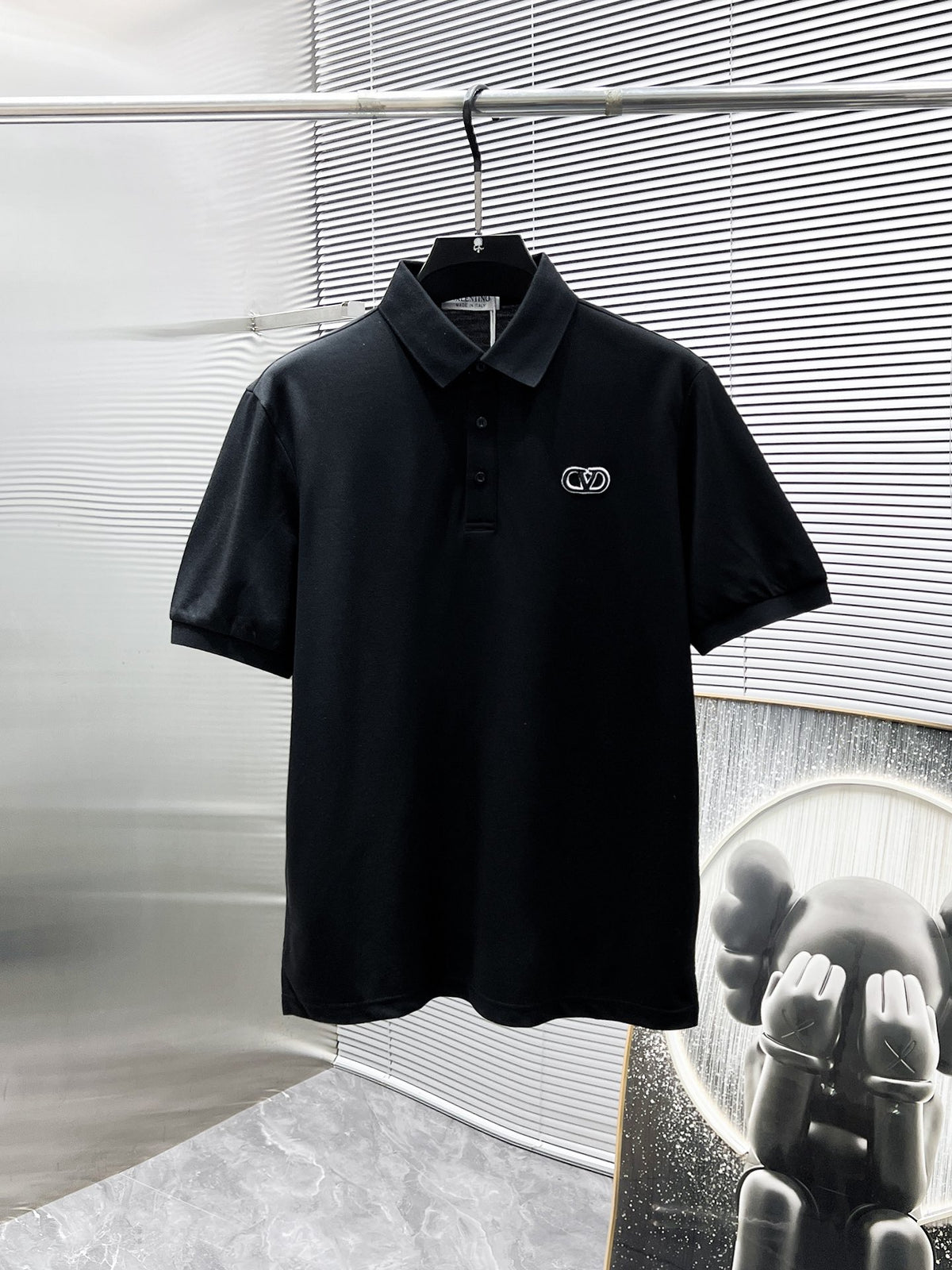 Valentino Short-Sleeve Polo with Small Chest Emblem, product gallery image 1