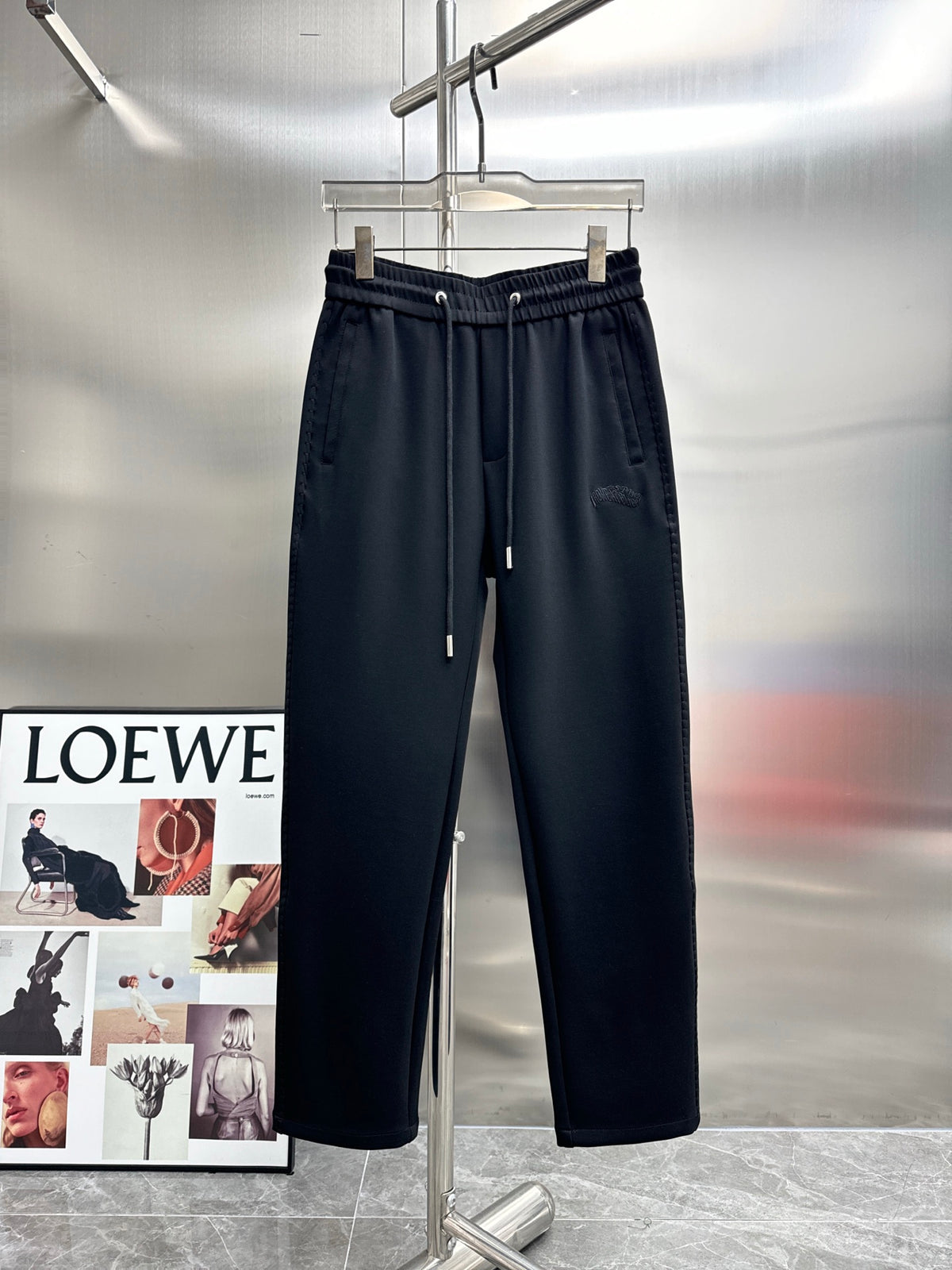 Valentino Casual Trousers with Small Motif, Dark, product gallery image 1