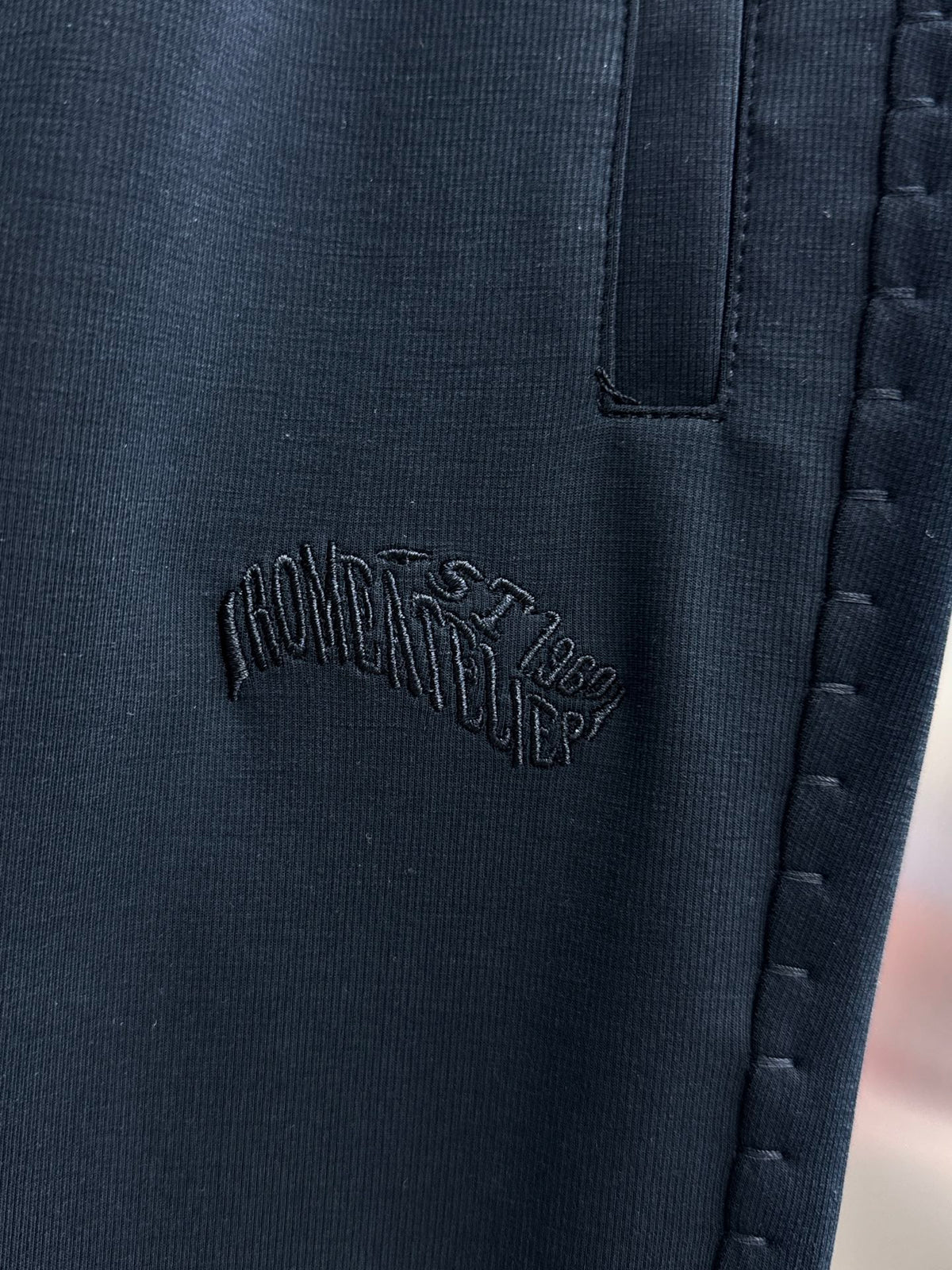 Valentino Casual Trousers with Small Motif, Navy, product gallery image 4