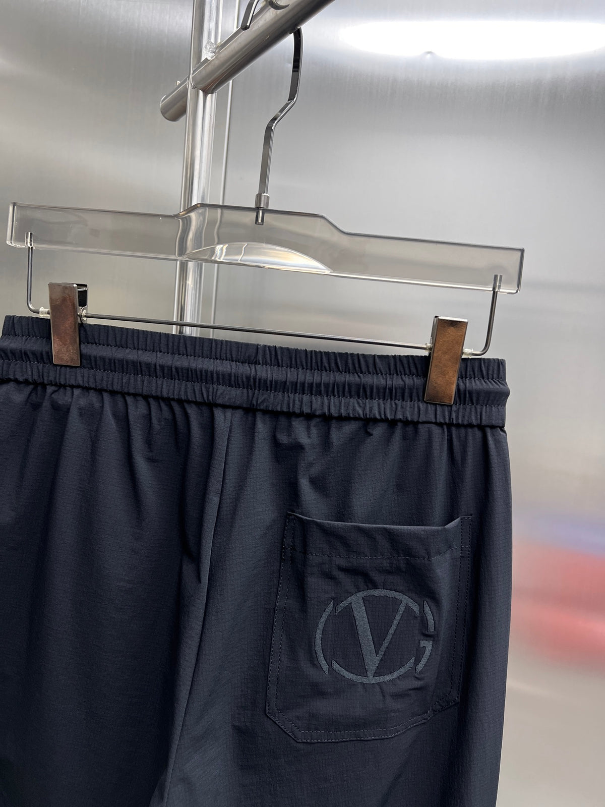 Valentino Full-Length Drawstring Trousers, Dark Grey, product gallery image 6