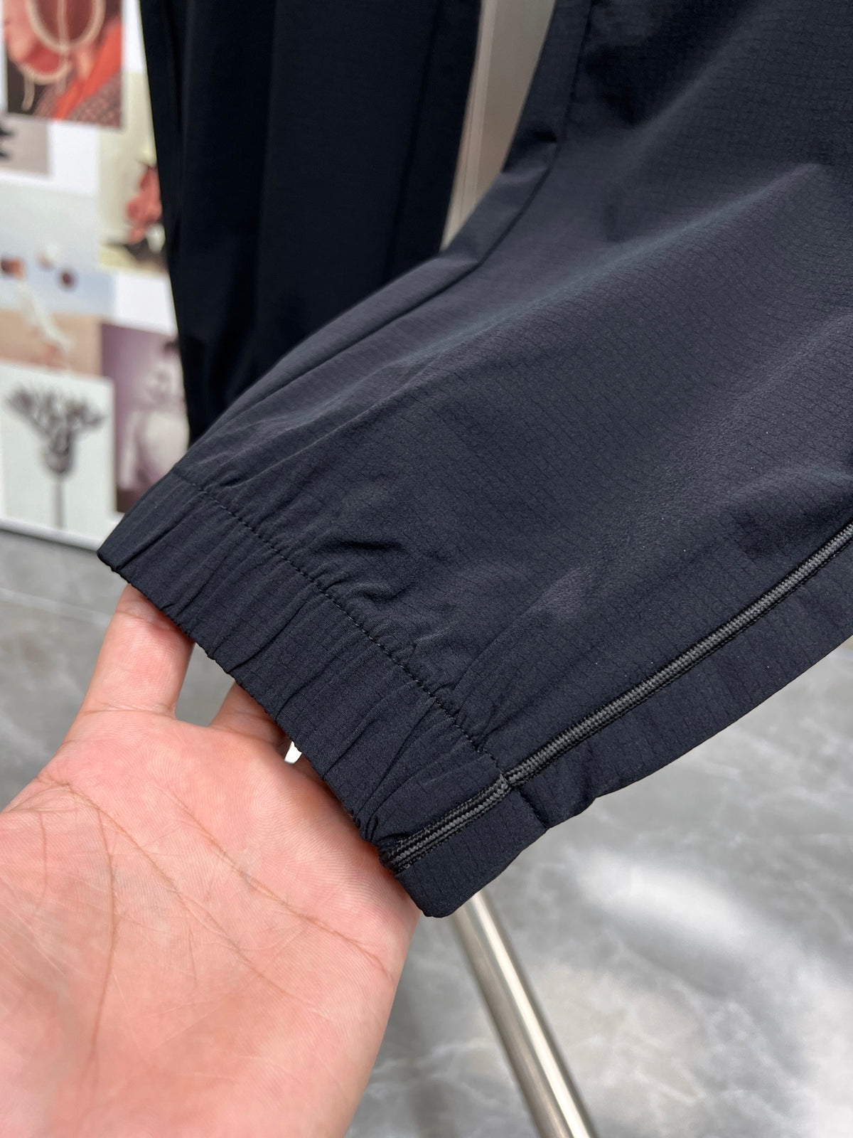 Valentino Full-Length Drawstring Trousers, Dark Grey, product gallery image 8
