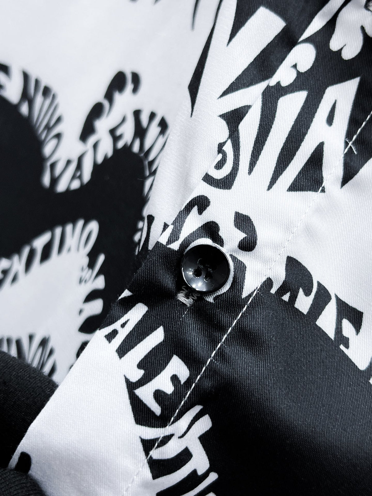 Valentino Long-Sleeve Shirt with Monochrome Wave Print, product gallery image 5