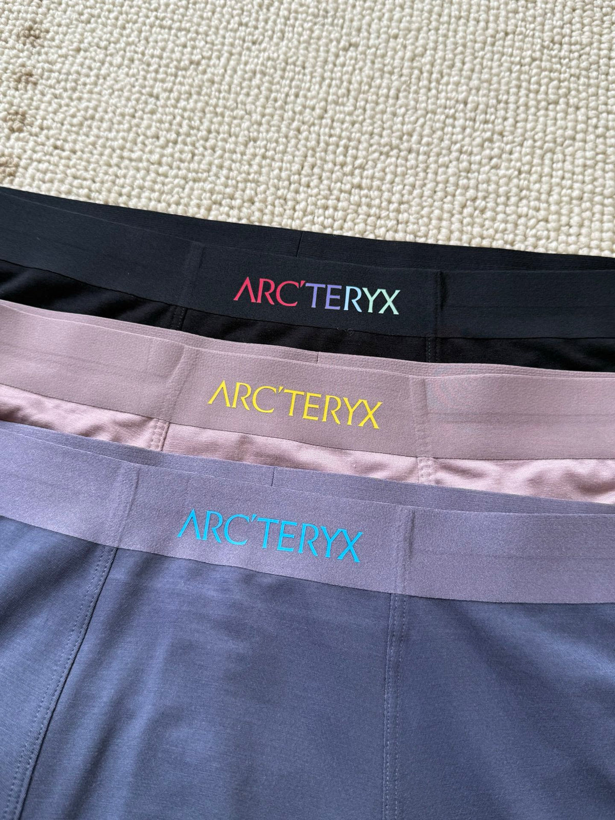 Arc'teryx Boxed Neutral Coloured Waist Text Boxer Briefs, image 5