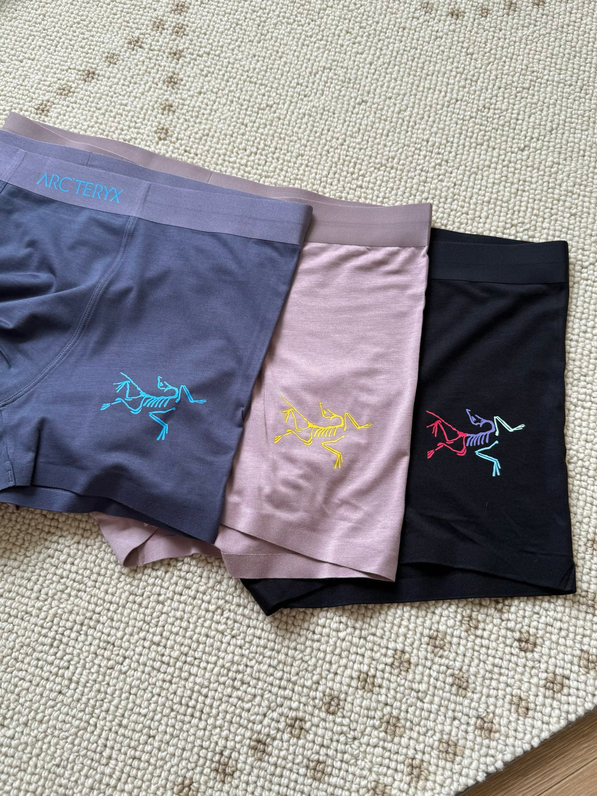 Arc'teryx Boxed Neutral Coloured Waist Text Boxer Briefs, image 4