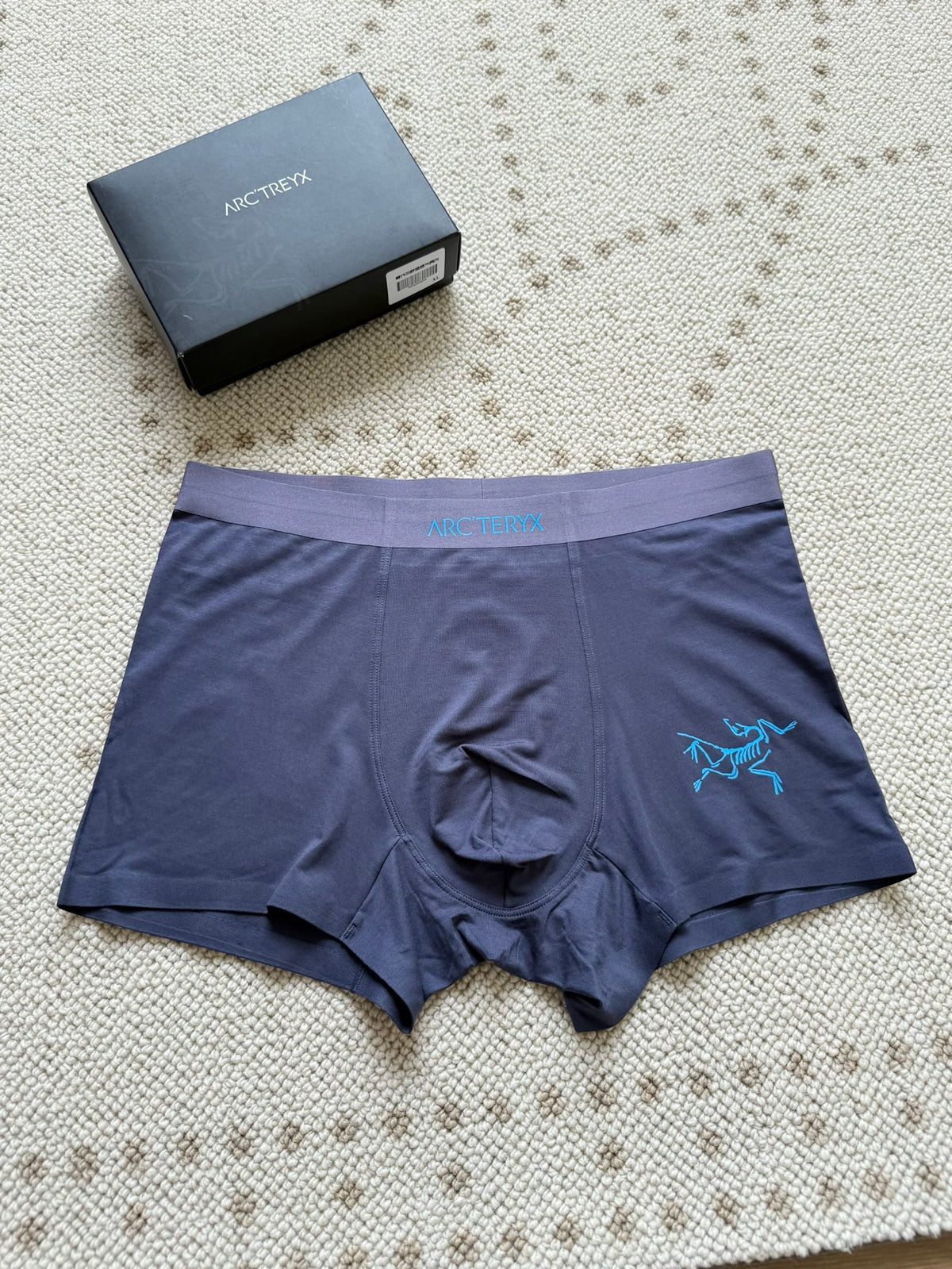 Arc'teryx Boxed Neutral Coloured Waist Text Boxer Briefs, image 8