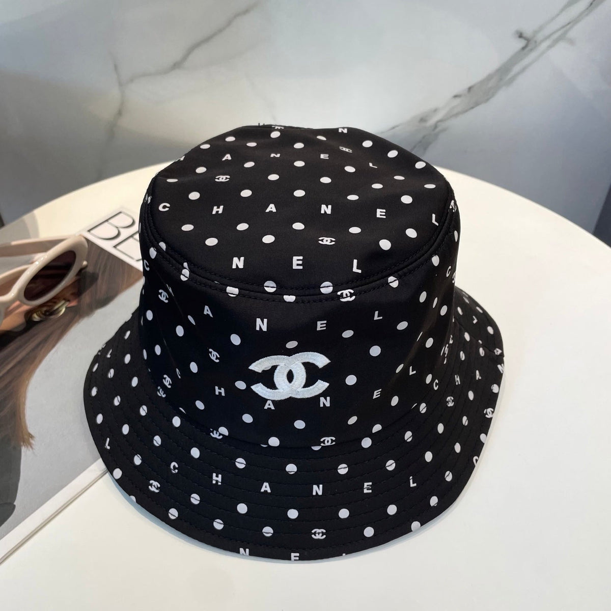 Chanel Embroidered Bucket Hat - image 5
