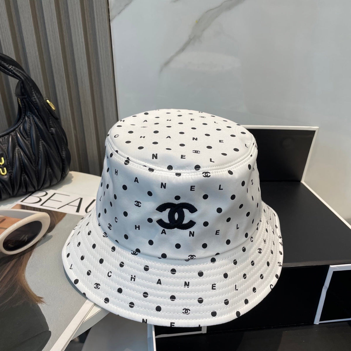 Chanel Embroidered Bucket Hat - image 5