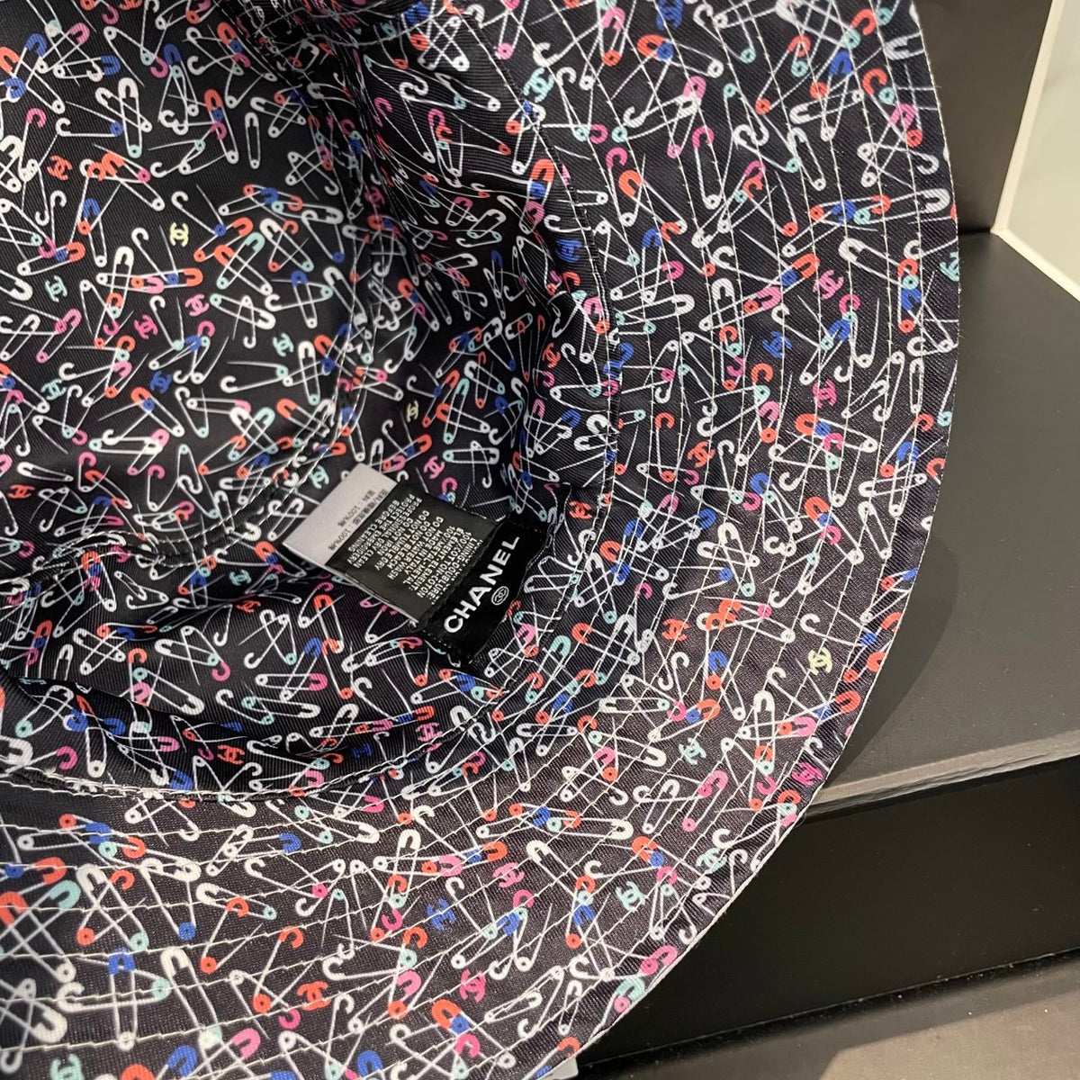 Chanel Embroidered Reversible Bucket Hat - image 7