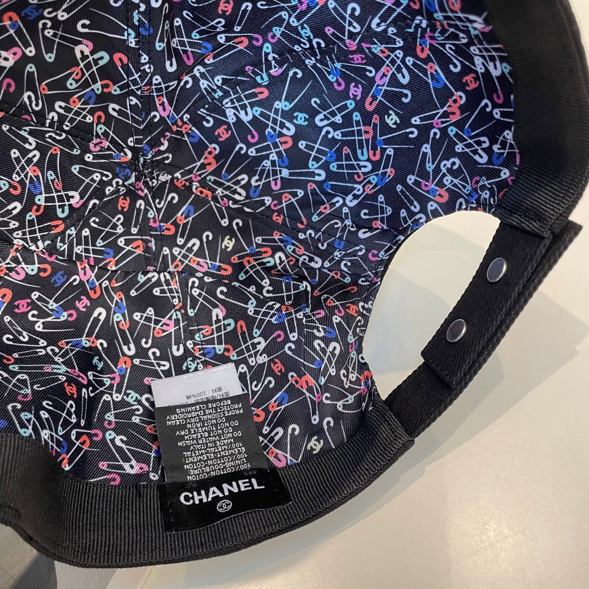 Chanel Embroidered Reversible Baseball Cap - image 7