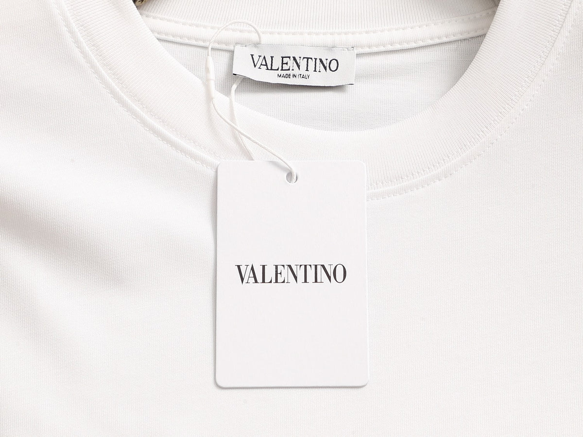 Valentino Letter Logo T-Shirt with Plain Crewneck, product gallery image 18